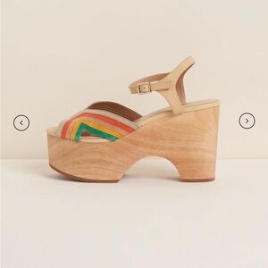 Last Chance! Charlotte Stone Donna in Rainbow Platform Sandals